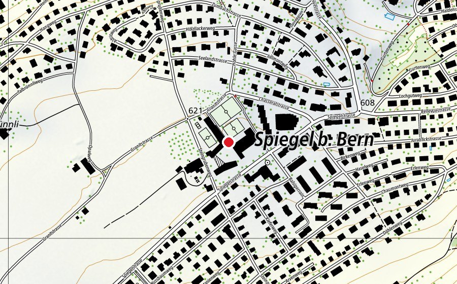 Karte mit dem Standort von Schule Spiegel (Schule)