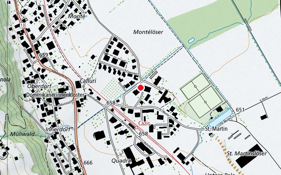 Karte mit dem Standort von Schule St. Catharina (Schule)