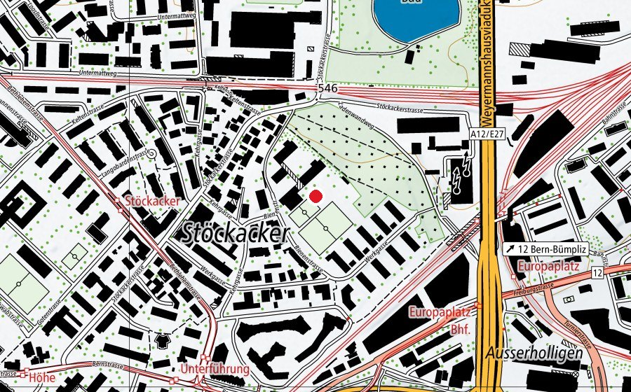 Mappa con la posizione di Schule Stöckacker (Scuola)