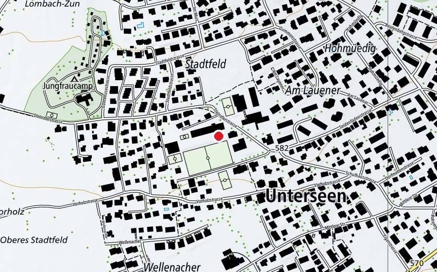 Mappa con la posizione di Schule Unterseen (Scuola)