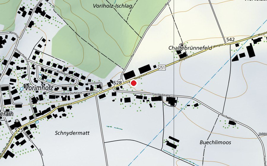 Map showing the location of Schule Vorimholz (School)
