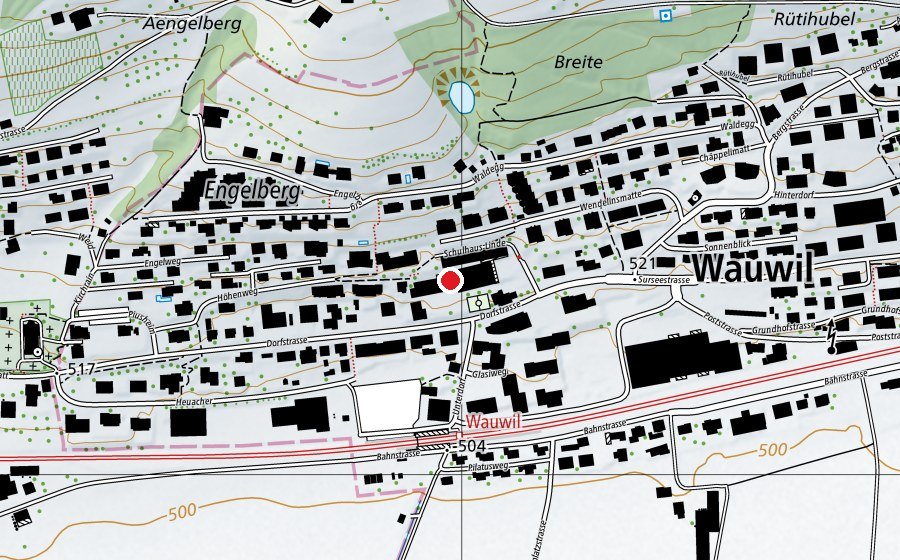 Mappa con la posizione di Schule Wauwil (Scuola)