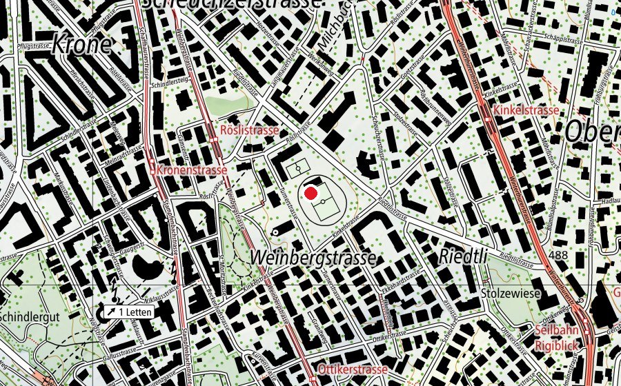Carte indiquant l’emplacement de Schule Weinberg-Turner (École)