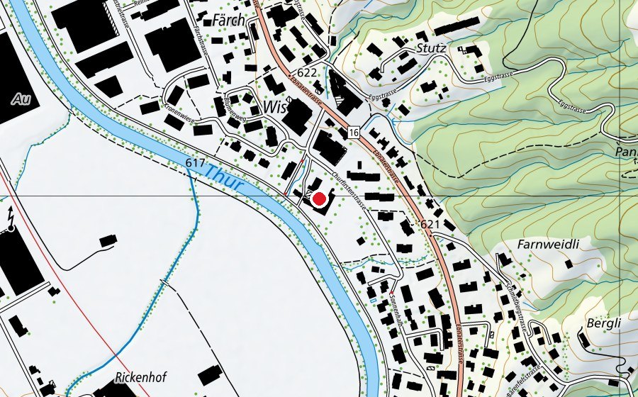 Mappa con la posizione di Schule Wis (Scuola)