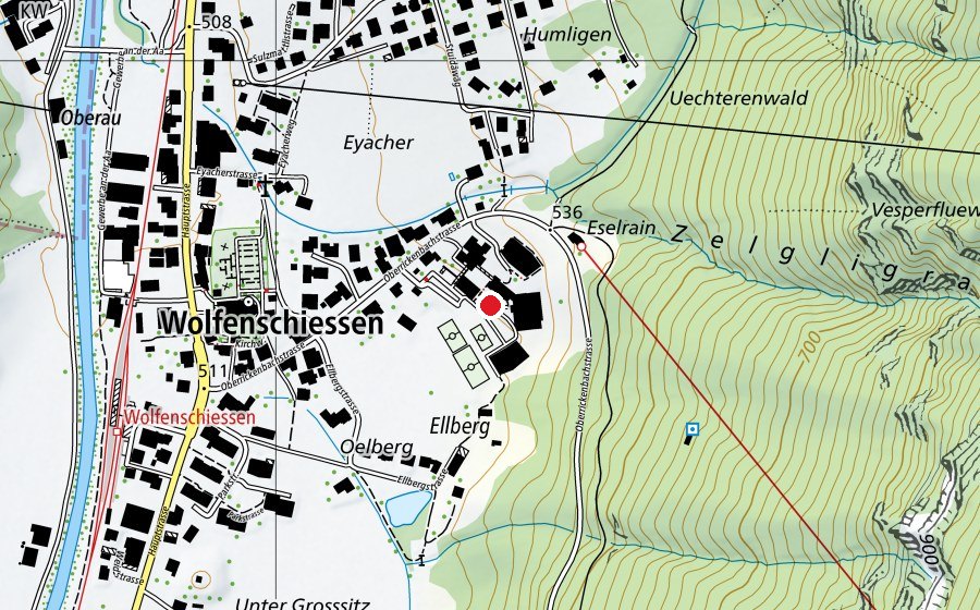 Mappa con la posizione di Schule Wolfenschiessen (Scuola)