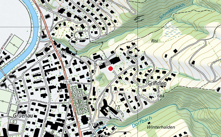 Map showing the location of Schuleinheit Risi (School)