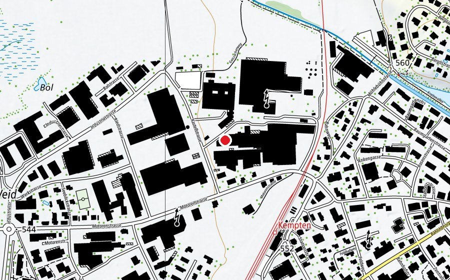 Carte indiquant l’emplacement de Schulfabrik GmbH (École)