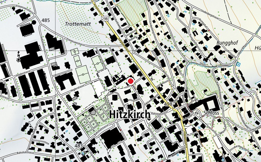 Mappa con la posizione di Schulhaus Achermann (Scuola)