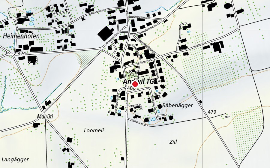 Mappa con la posizione di Schulhaus Andwil (Scuola)