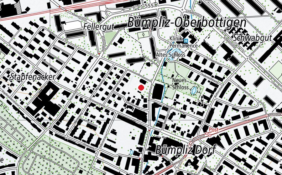 Mappa con la posizione di Schulhaus Dorf (Scuola)