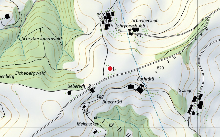 Mappa con la posizione di Schulhaus Egg (Scuola)