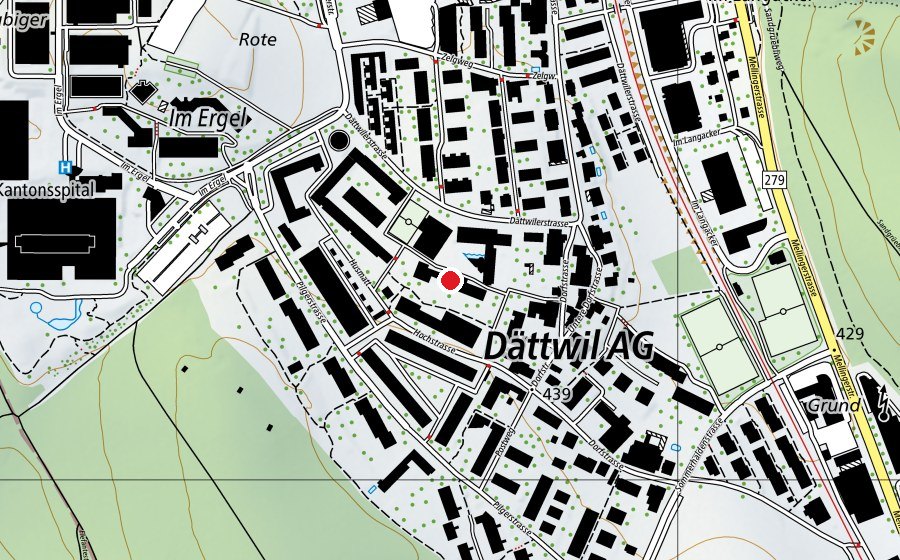 Mappa con la posizione di Schulhaus Höchi (Scuola)