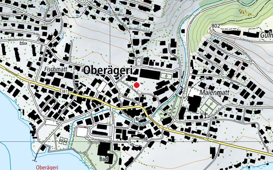 Map showing the location of Schulhaus Hofmatt 2 (School)