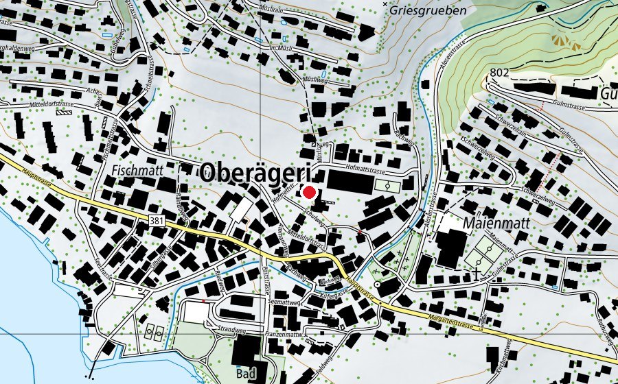 Mappa con la posizione di Schulhaus Hofmatt 3 (Scuola)