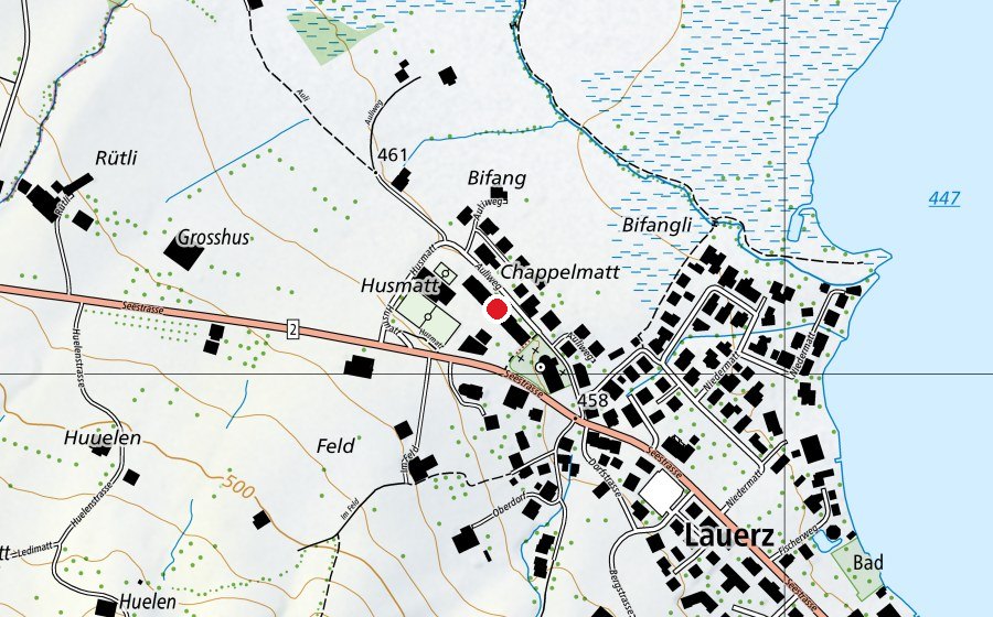 Mappa con la posizione di Schulhaus Husmatt Lauerz (Scuola)