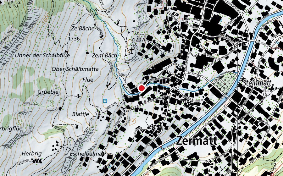 Mappa con la posizione di Schulhaus im Trift (Scuola)