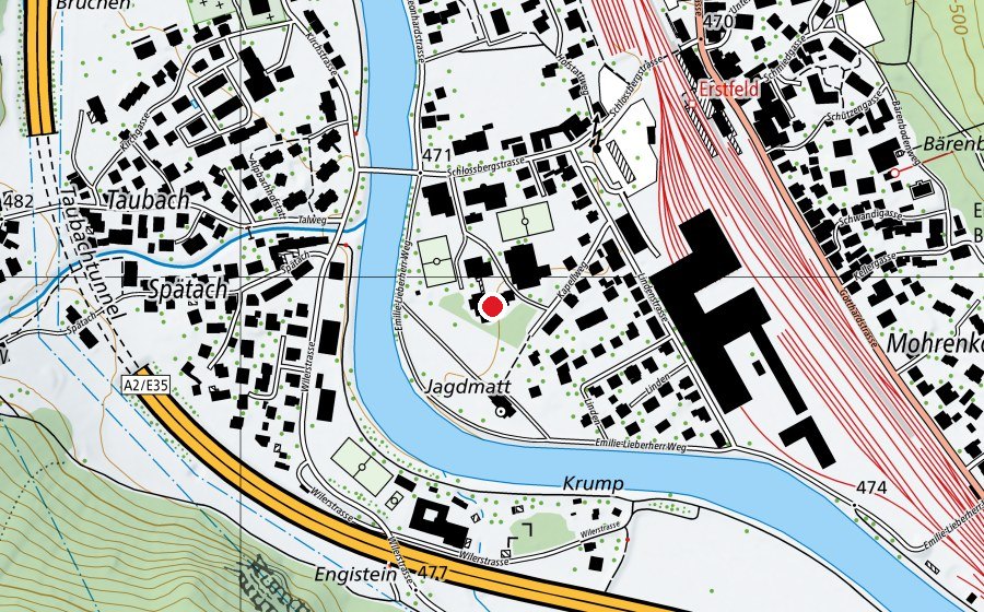 Mappa con la posizione di Schulhaus Jagdmatt (Scuola)