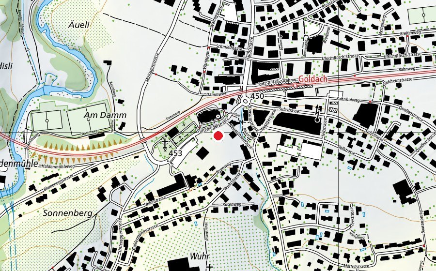 Mappa con la posizione di Schulhaus Kirchenfeld (Scuola)