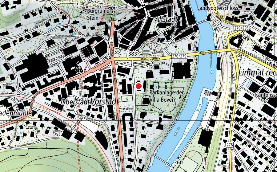Map showing the location of Schulhaus Ländli (School)