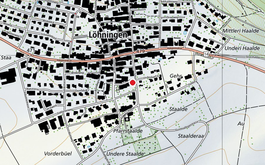 Mappa con la posizione di Schulhaus Löhningen (Scuola)