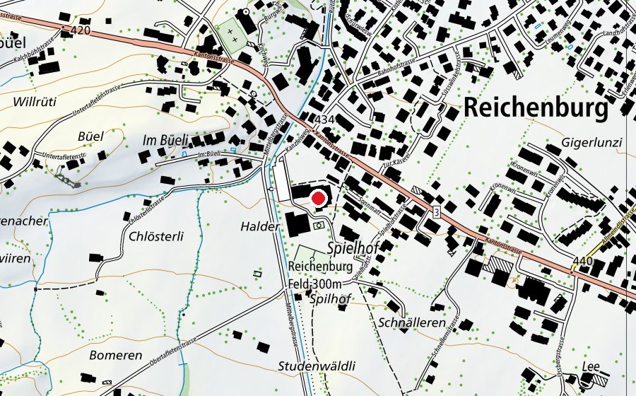 Mappa con la posizione di Schulhaus MZG (Scuola)