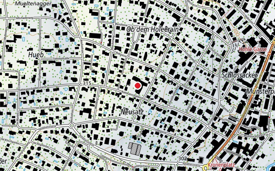 Mappa con la posizione di Schulhaus Neusatz (Scuola)