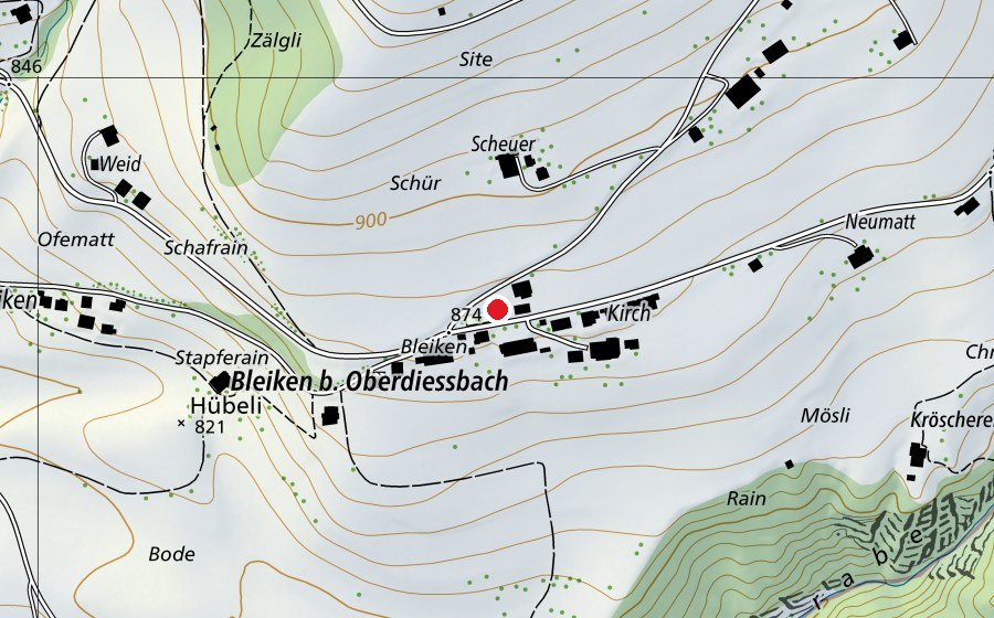 Mappa con la posizione di Schulhaus (Scuola)