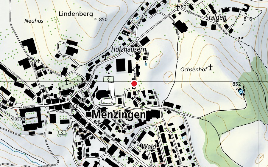 Carte indiquant l’emplacement de Schulhaus Ochsenmatt 2 (École)