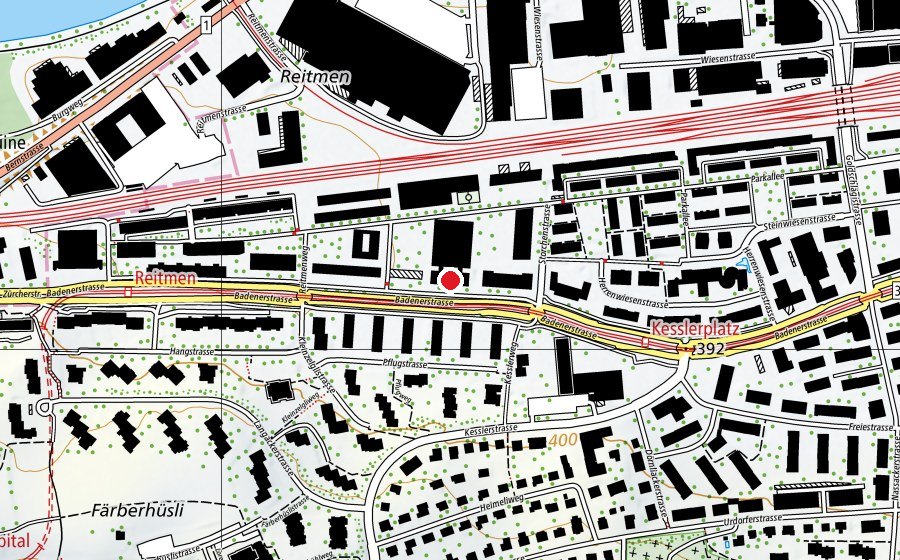 Mappa con la posizione di Schulhaus Reitmen (Scuola)