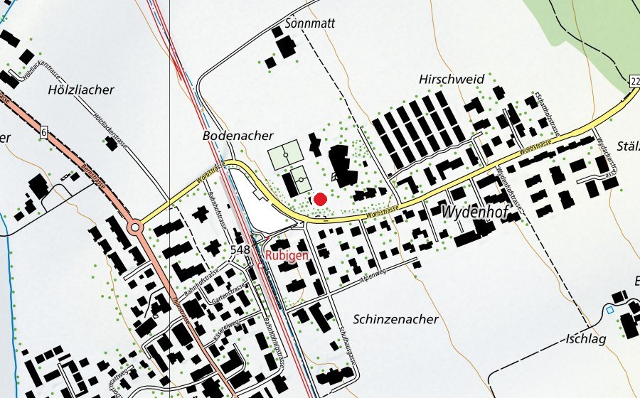 Mappa con la posizione di Schulhaus (Scuola)