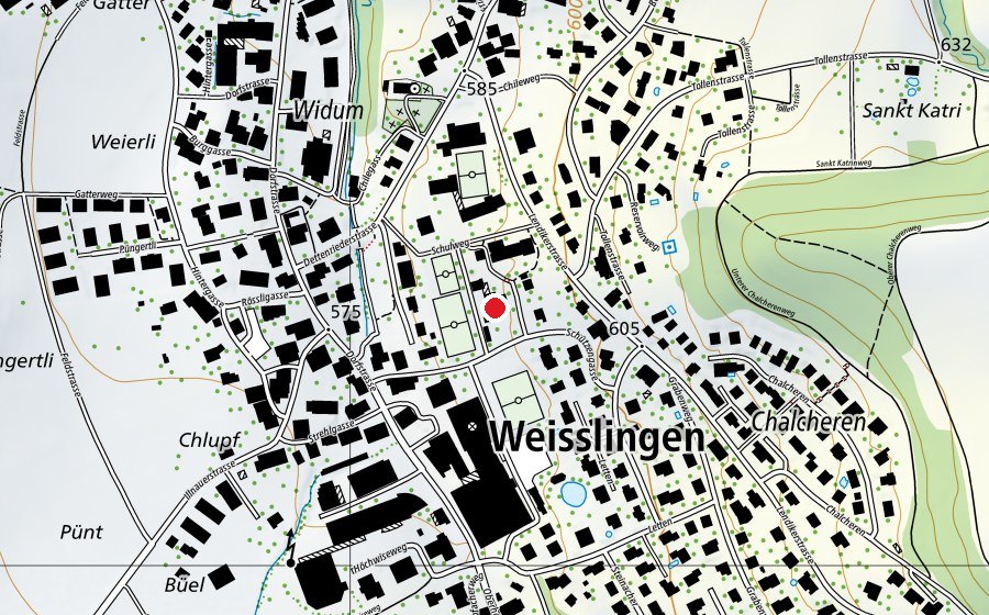 Mappa con la posizione di Schulhaus Schmittenacher (Scuola)