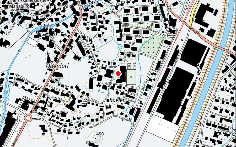 Mappa con la posizione di Schulhaus Schnegg (Scuola)