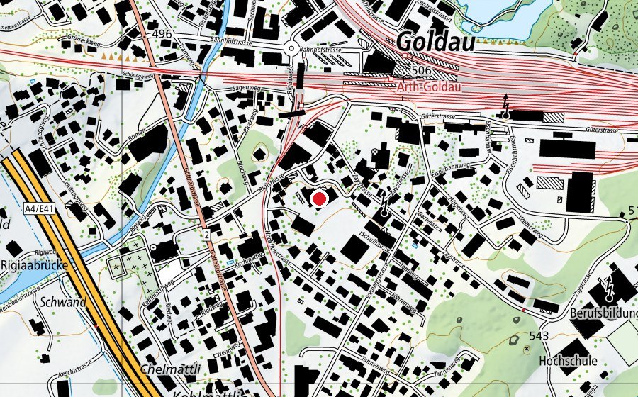 Mappa con la posizione di Schulhaus Sonnegg (Scuola)