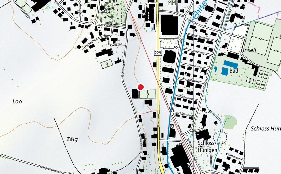 Mappa con la posizione di Schulhaus Stalden (Scuola)