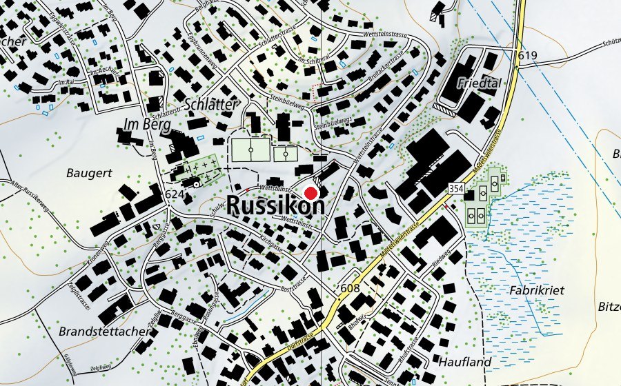 Map showing the location of Schulhaus Sunneberg 3 (School)