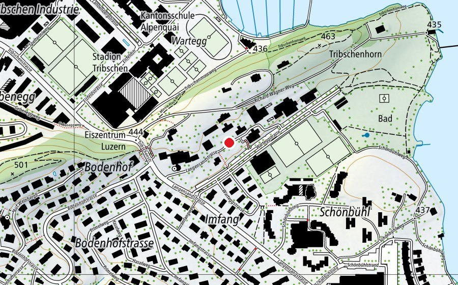 Mappa con la posizione di Schulhaus Wartegg (Scuola)