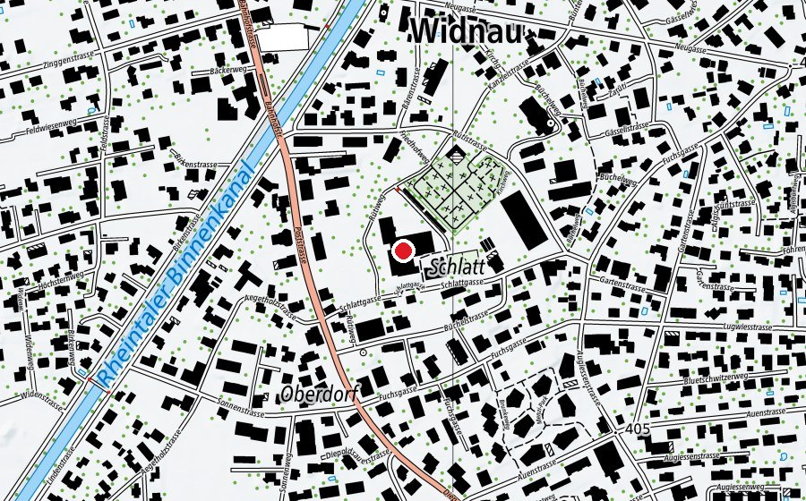 Mappa con la posizione di Schulhaus Wyden (Scuola)
