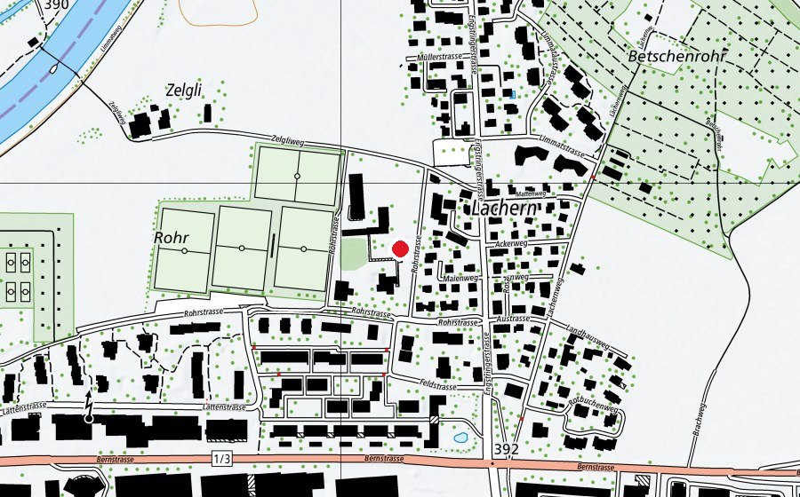 Mappa con la posizione di Schulhaus Zelgli (Scuola)
