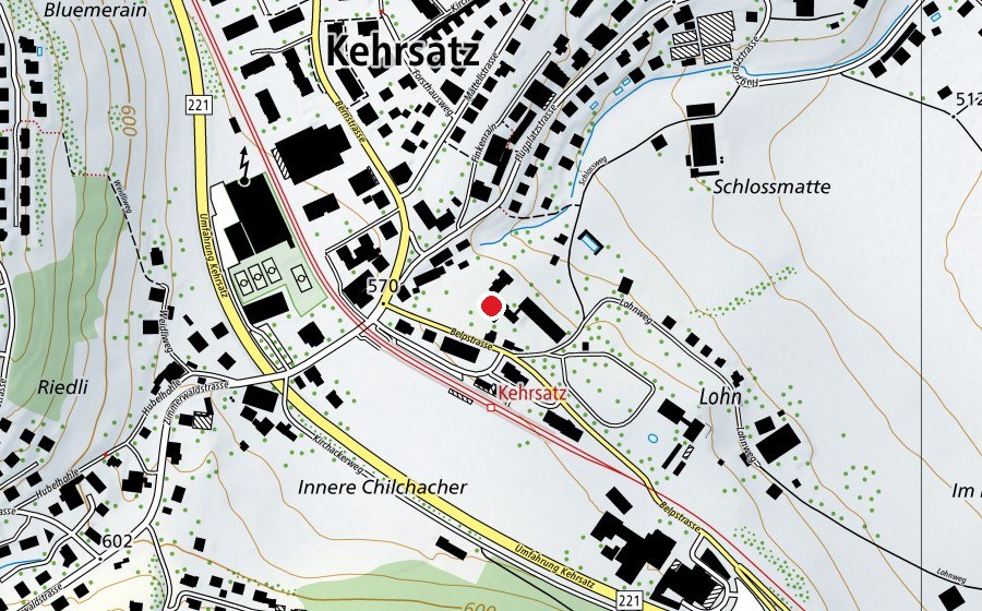 Karte mit dem Standort von Schulheim Schlössli Kehrsatz (Schule)