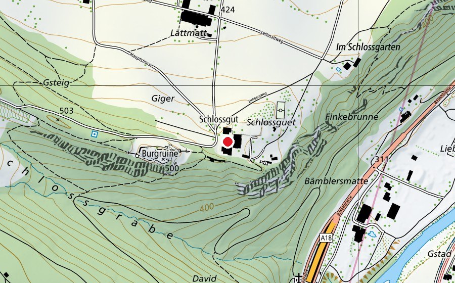 Carte indiquant l’emplacement de Schulheim Waldschule (École)