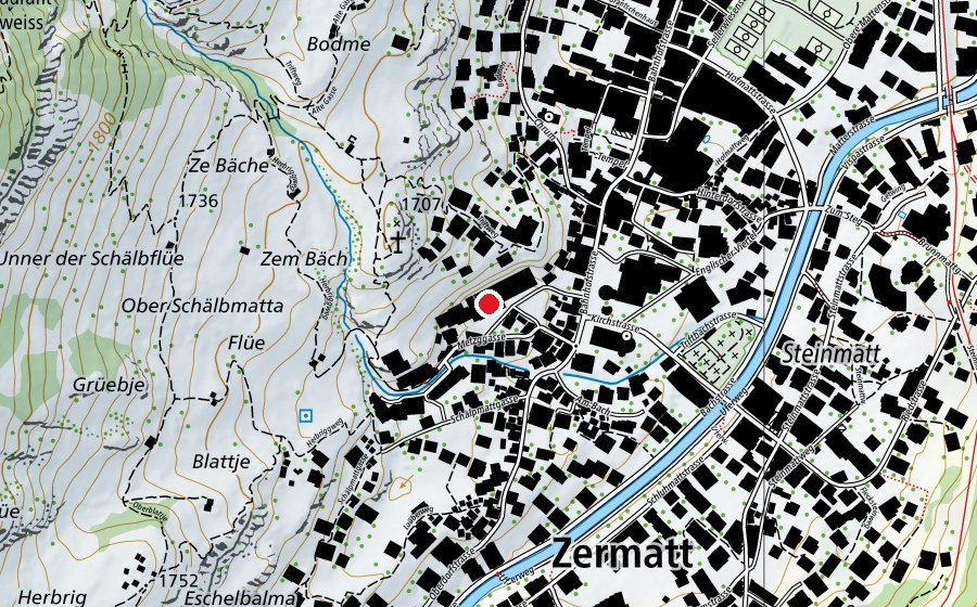 Map showing the location of Schulsozialarbeit NBV (School)
