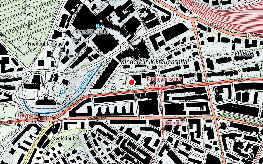 Mappa con la posizione di Schulstandort Brunnmatt (Scuola)