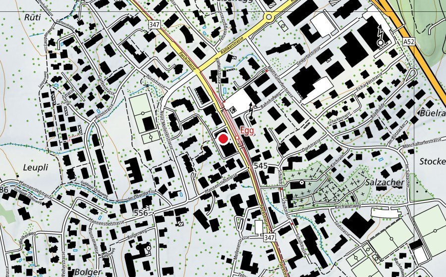 Map showing the location of Schulverwaltung (Bildung) (School)
