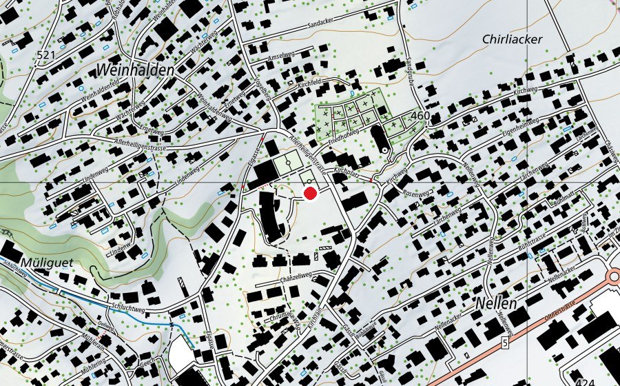 Mappa con la posizione di Schulzentrum Oberdorf (Scuola)