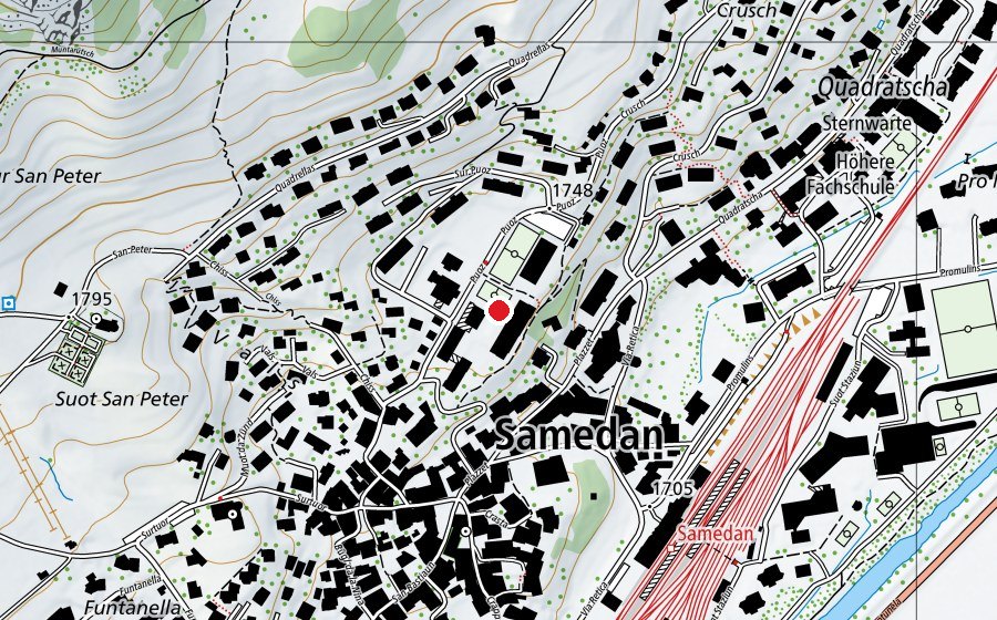 Mappa con la posizione di Scoula Cumünela Samedan (Scuola)
