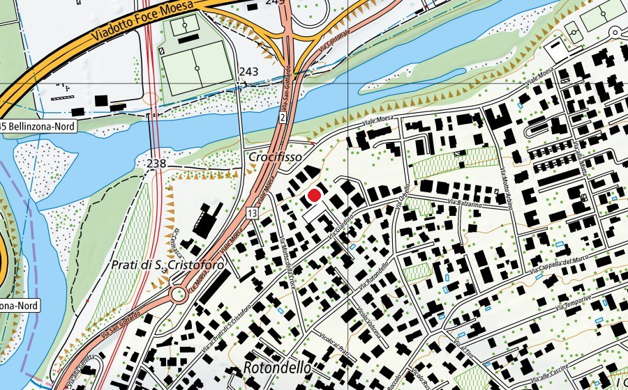 Carte indiquant l’emplacement de Scuola dell'infanzia (École)