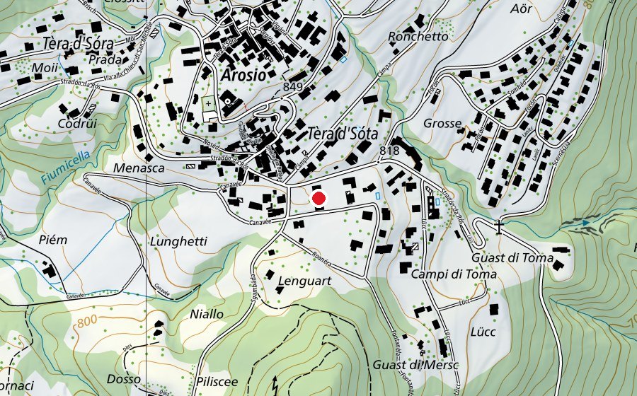 Map showing the location of Scuola dell’infazia - Alto Malcantone (School)