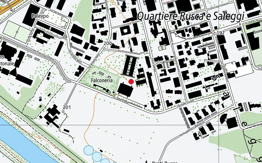 Carte indiquant l’emplacement de Scuola elementare Saleggi (École)