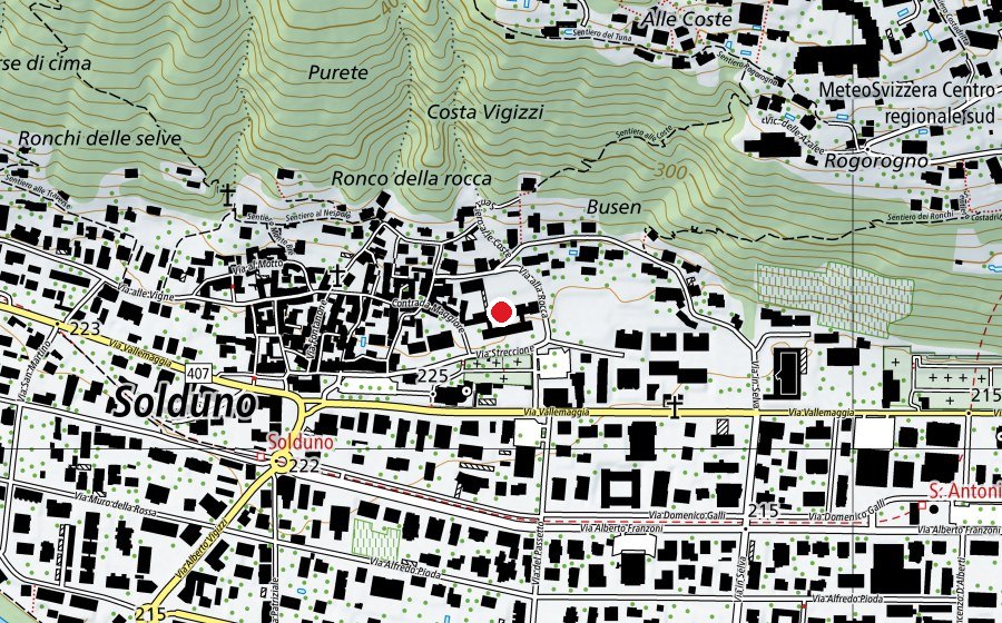 Map showing the location of Scuola Elementare Solduno (School)