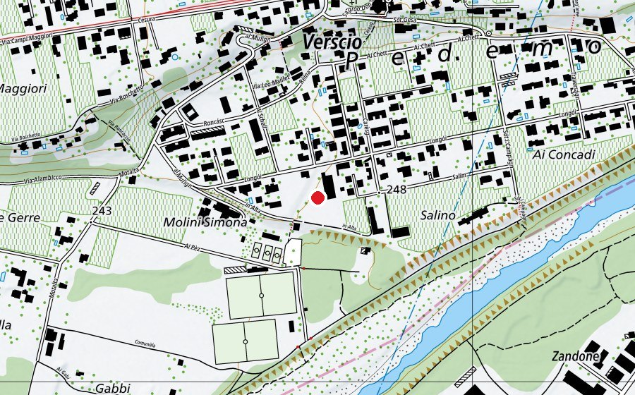 Carte indiquant l’emplacement de Scuola Elementare (École)